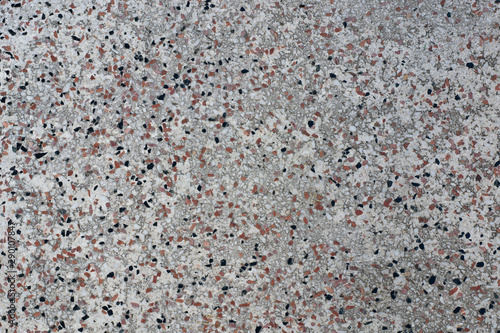 Terrazzo flooring vector seamless pattern. Texture of classic italian type of floor in Venetian style composed of natural stone, granite, quartz, marble, glass and concrete