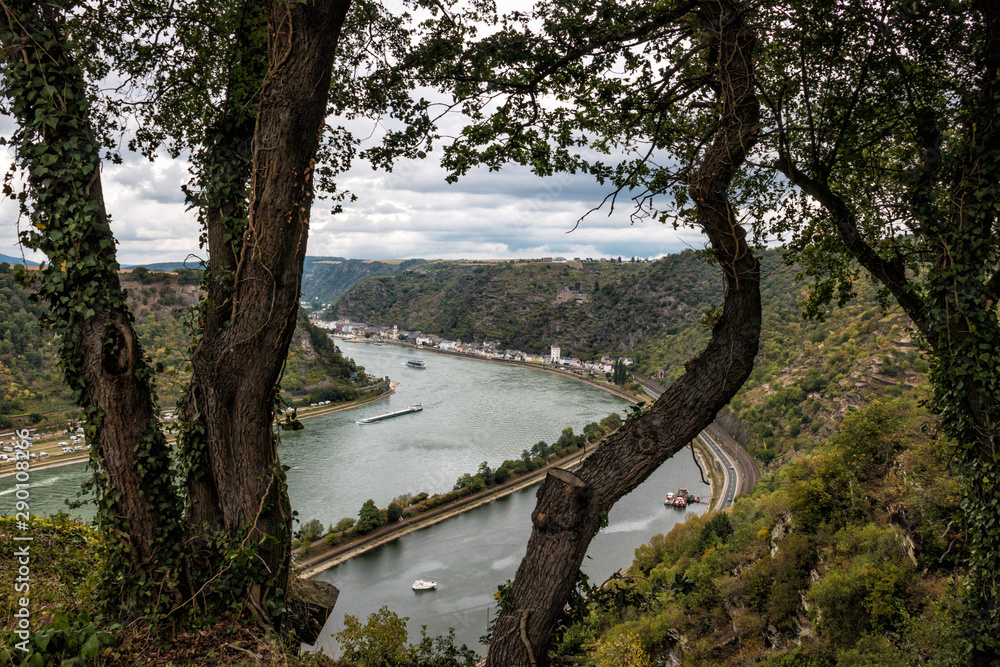 Rheinblick von der Loreley