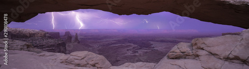 Mesa Arch lightning show Canyonlands National Park, Utah
