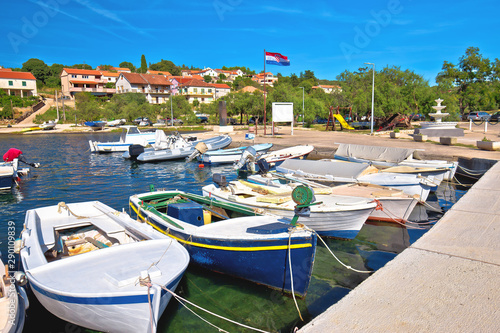 Luka on Dugi Otok island harbor and waterfront view