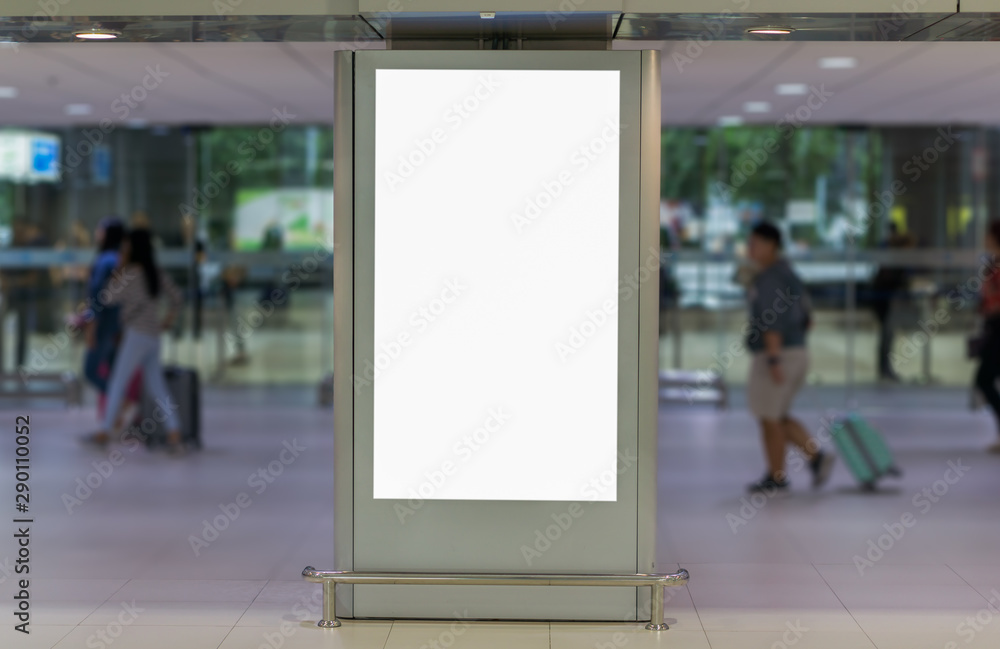Blank billboard posters in the airport,Empty advertising billboard at aerodrome. Blank billboard posters in the airport,Empty advertising billboard at aerodrome.
