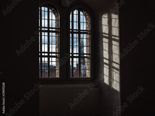 windows of an old building