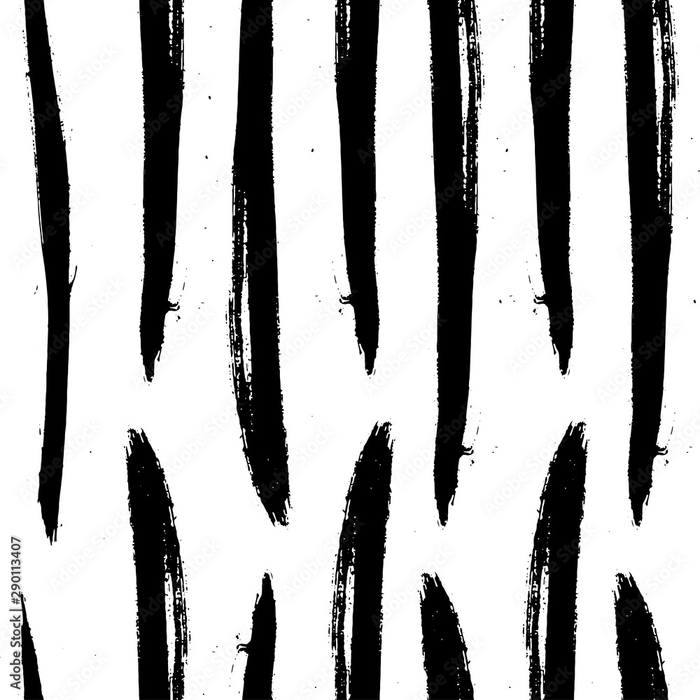 Vector Abstract black brush curl. Black and white engraved ink art. Seamless background pattern. Vector Abstract black brush curl. Black and white engraved ink art. Seamless background pattern.