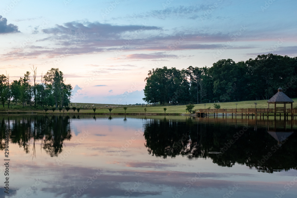 Sunset on the Pond Sunset on the Pond
