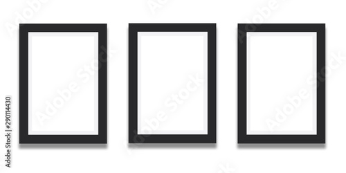 set of black frames