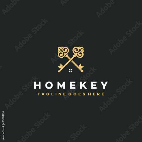 Elegant Keys Logo Icon Design