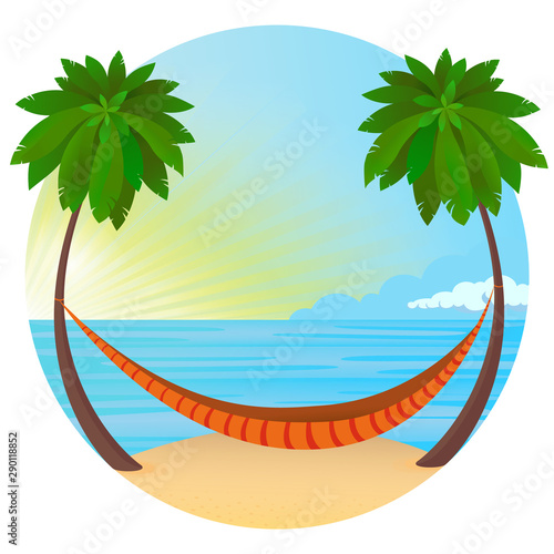 Hängematte am Strand