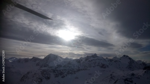 clouds in mountains