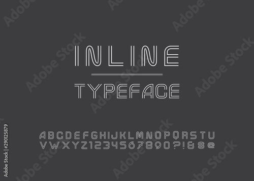 Condensed inline font.