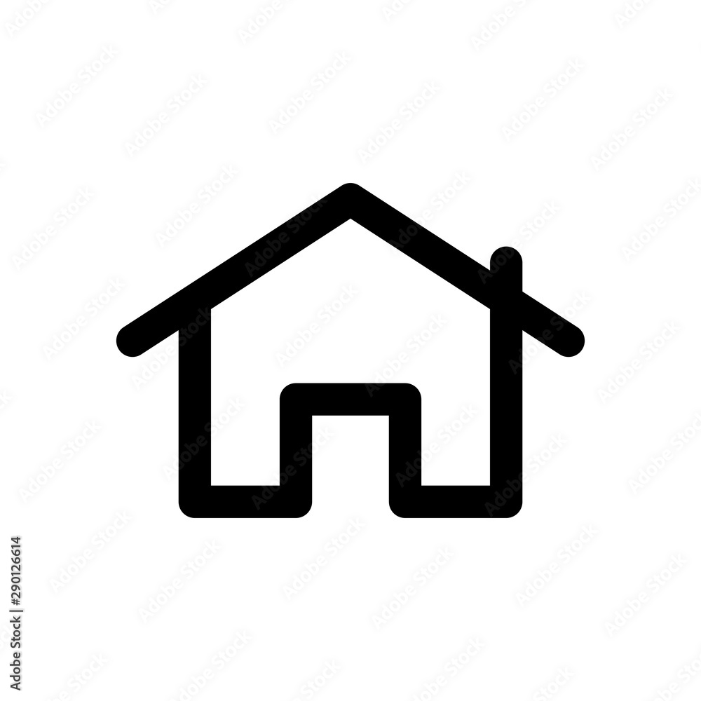 Vector simple home icon. Vector house symbol. Vector simple home icon. Vector house symbol.