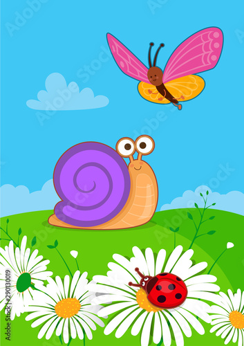 Vector illustration of insects