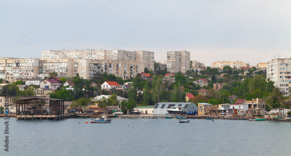 Sevastopol Bay, seaside cityscape