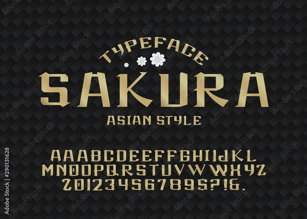 Old-style Alphabet Lettering of Japan