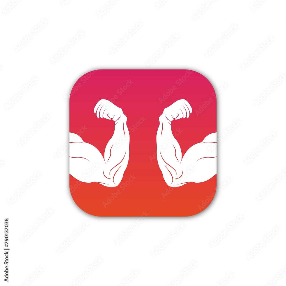 Creative vector modern gradient gym APP logo design. Creative vector modern gradient gym APP logo design.