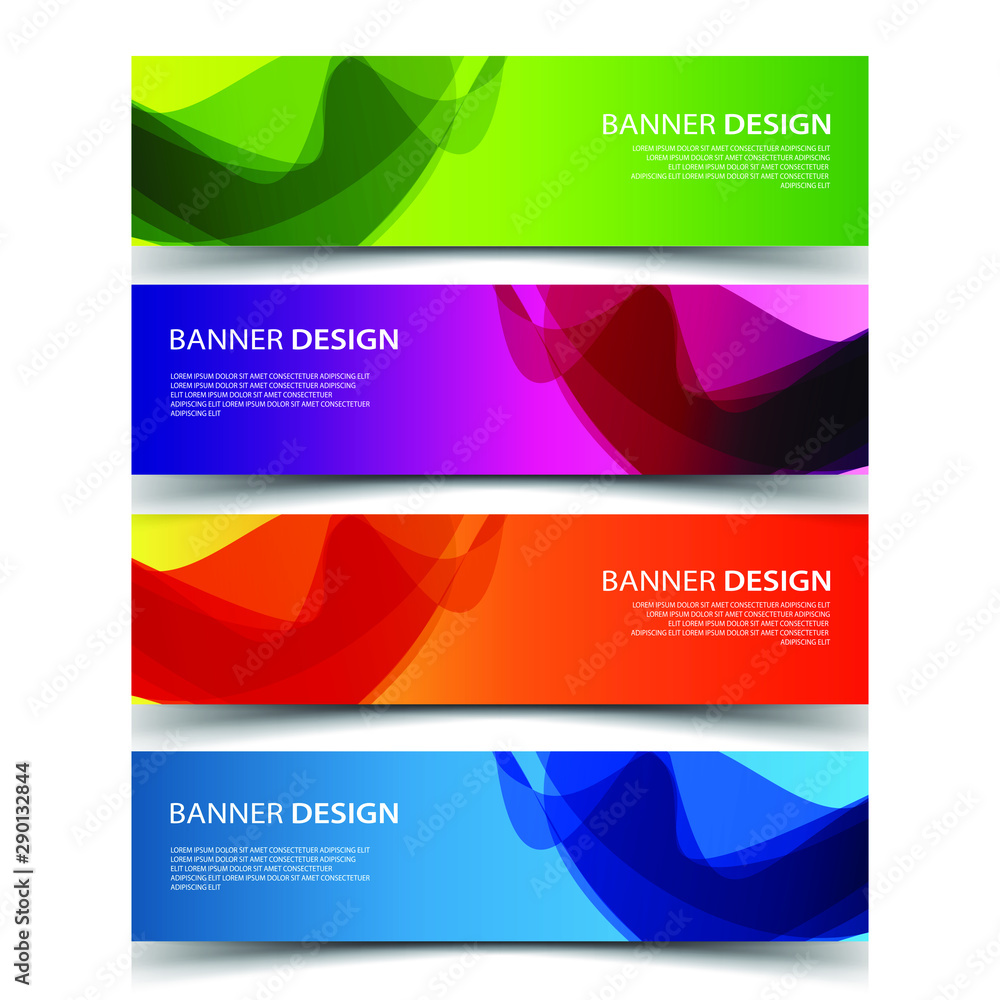 Fototapeta premium Vector Abstract design banner web template