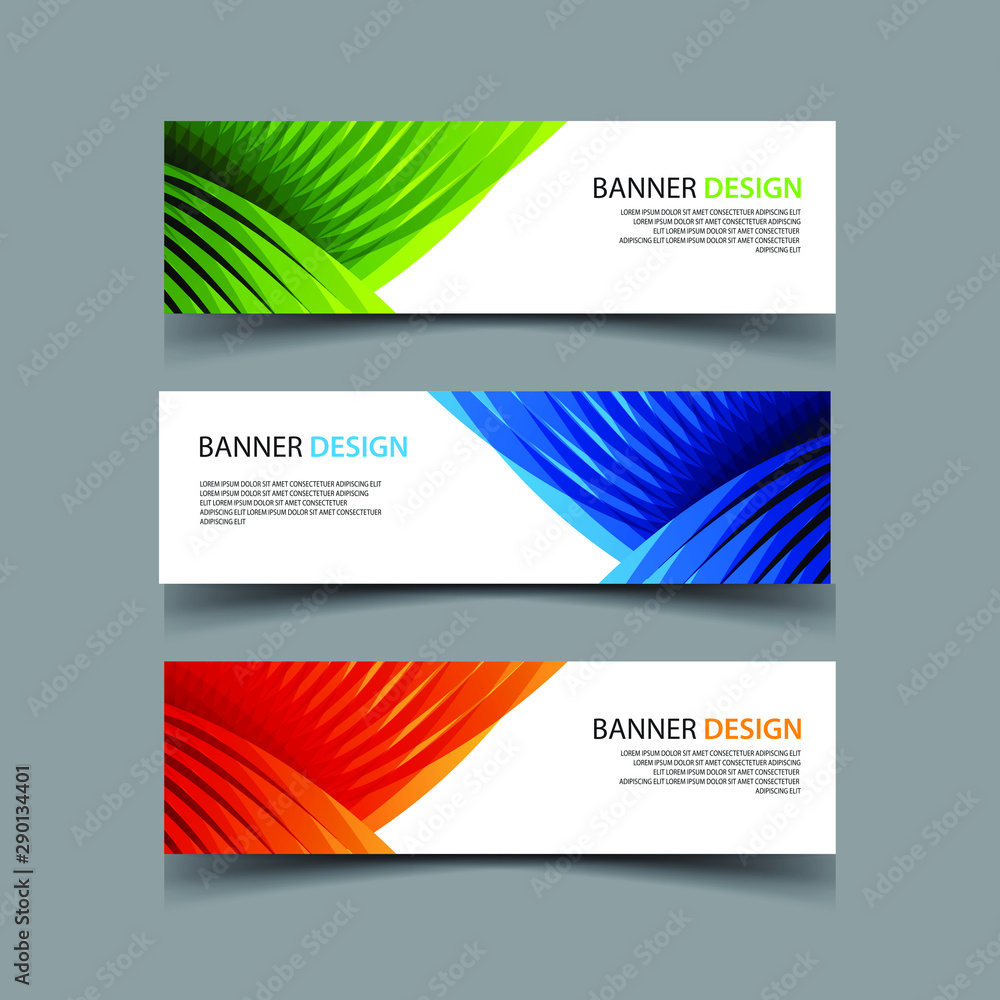Fototapeta premium Vector Abstract design banner web template