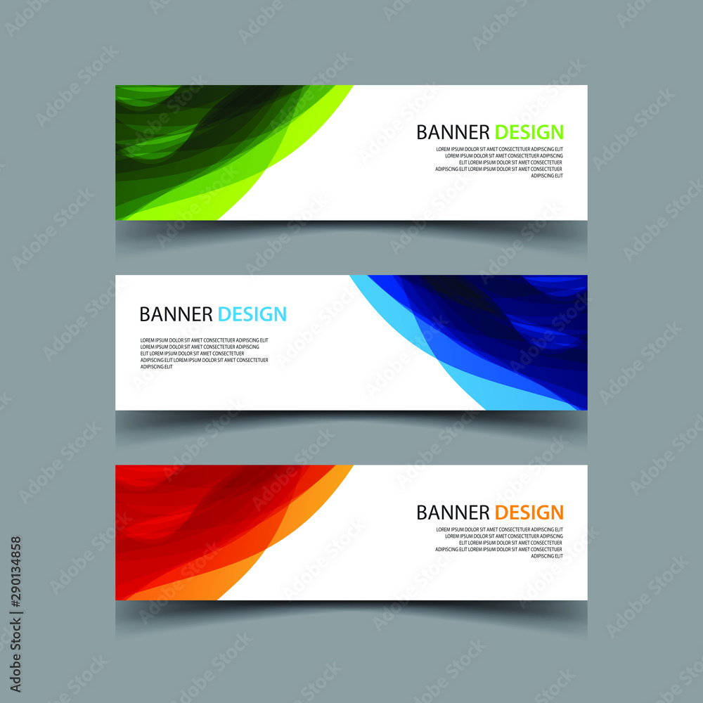 Fototapeta premium Vector Abstract design banner web template
