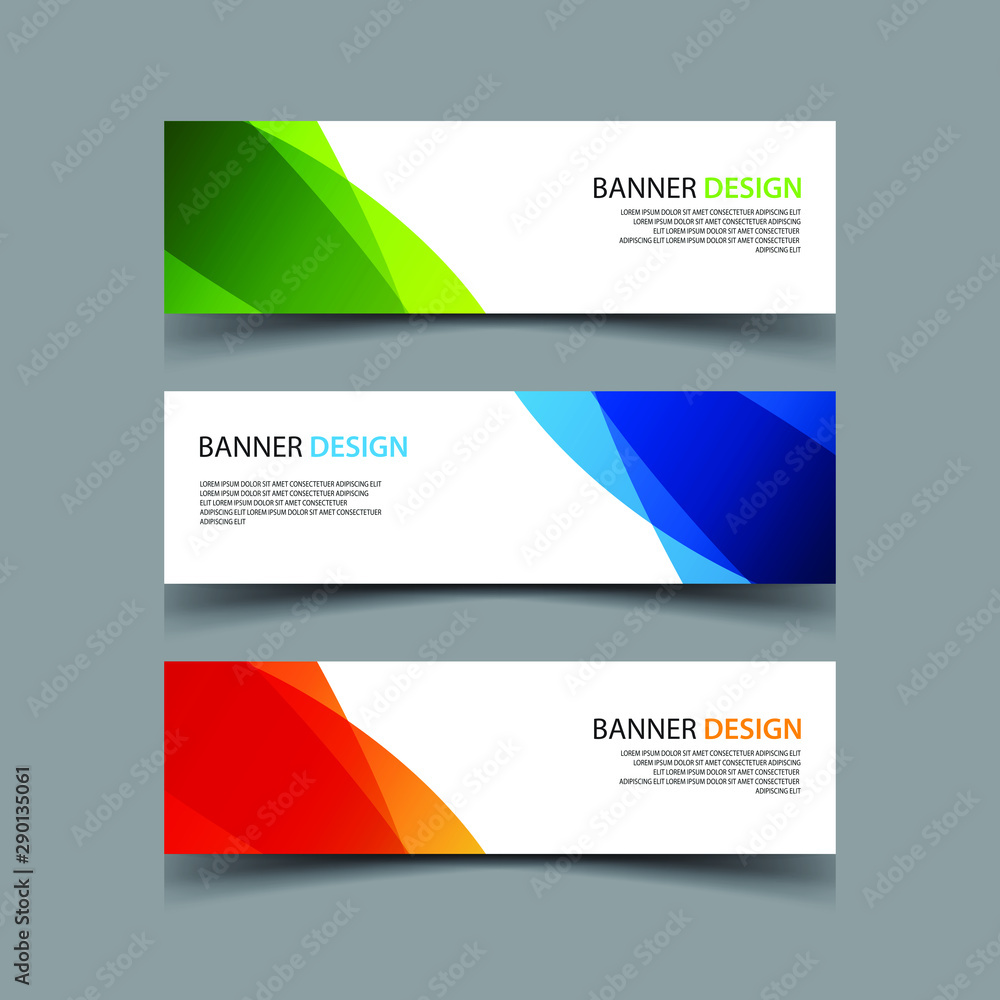 Naklejka premium Vector Abstract design banner web template