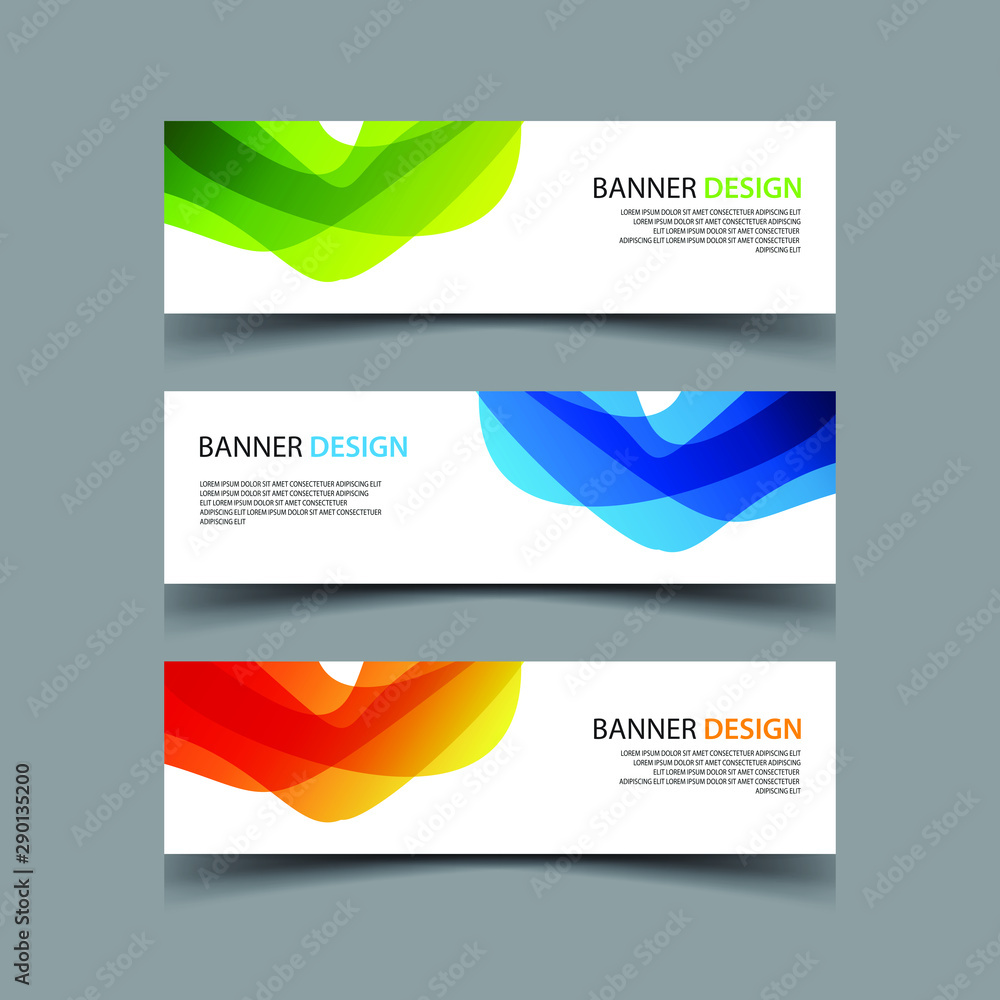 Fototapeta premium Vector Abstract design banner web template