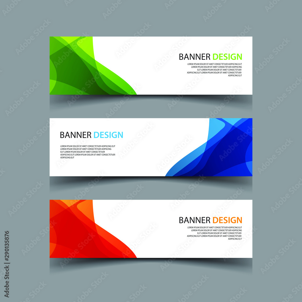Fototapeta premium Vector Abstract design banner web template