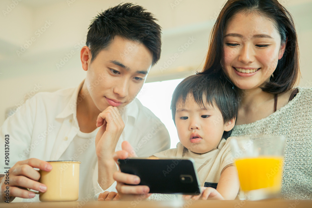 Close up view of family spending time Close up view of family spending time