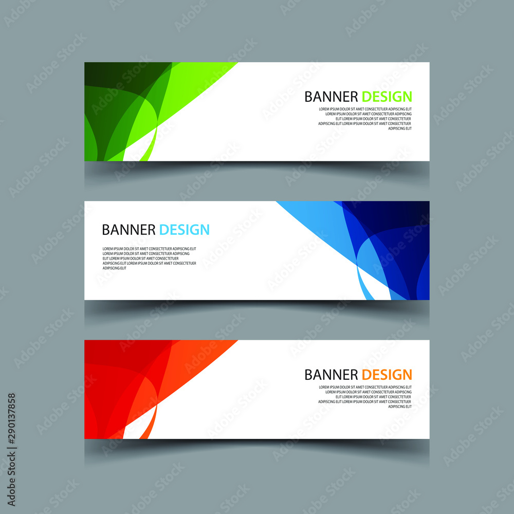 Fototapeta premium Vector Abstract design banner web template