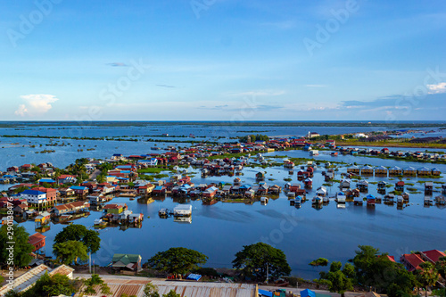 Floating Village at Tonle Sap has a boat transport