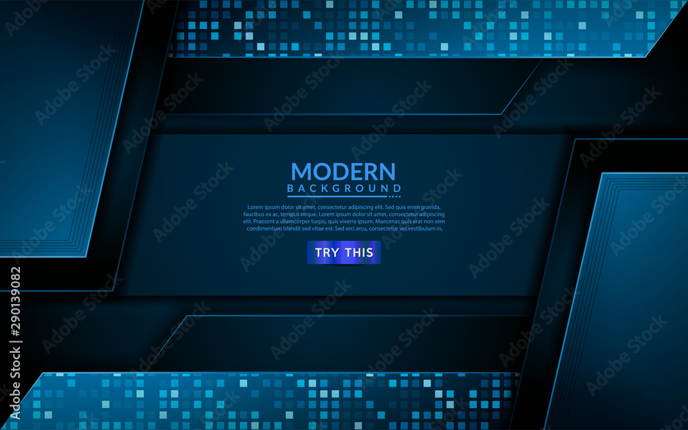 Modern tech blue background. futuristic abstract background Modern tech blue background. futuristic abstract background