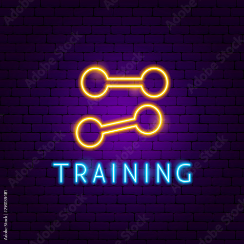 Training Neon Label