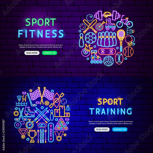 Sport Items Banners