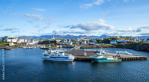 Kirkjufellsfoss, Iceland »  August 2017: Fishing port of the rural village of Kirkjufellfoss © unai