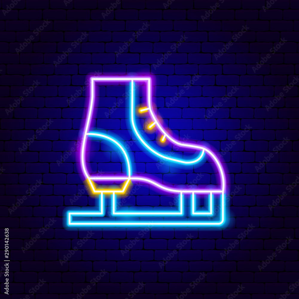 Skating Neon Sign Skating Neon Sign