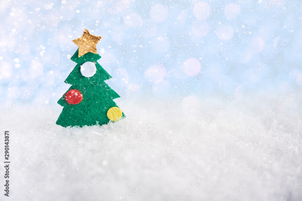Christmas Card - Red Baubles And Snowflakes With Snowfall Christmas Card - Red Baubles And Snowflakes With Snowfall