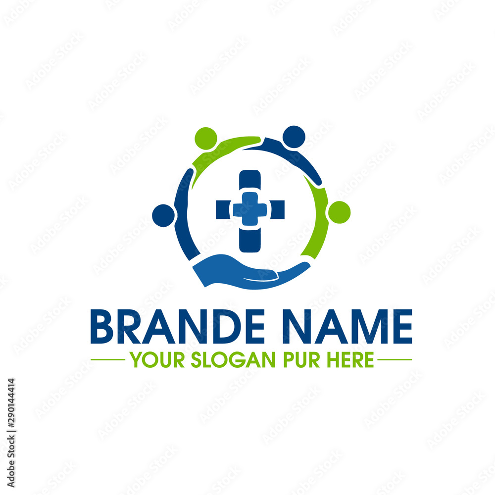 Medical and health care logo design vector template Medical and health care logo design vector template