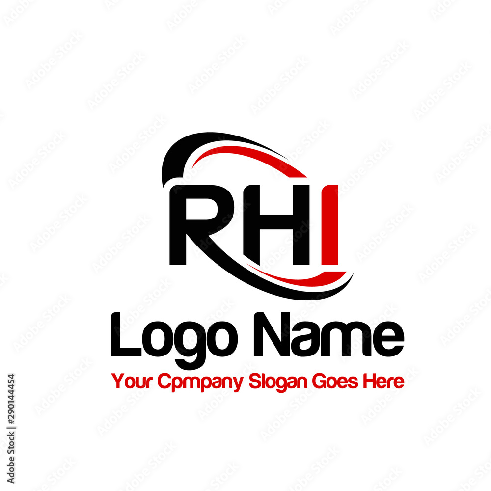 Letter RHI logo design and Brand IDENTITY DESIGN Stock Vector | Adobe Stock