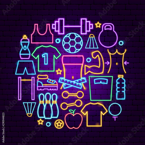 Fitness Neon Concept