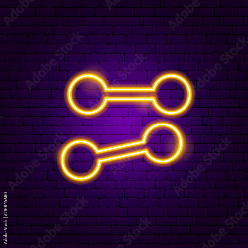 Dumbbell Neon Sign