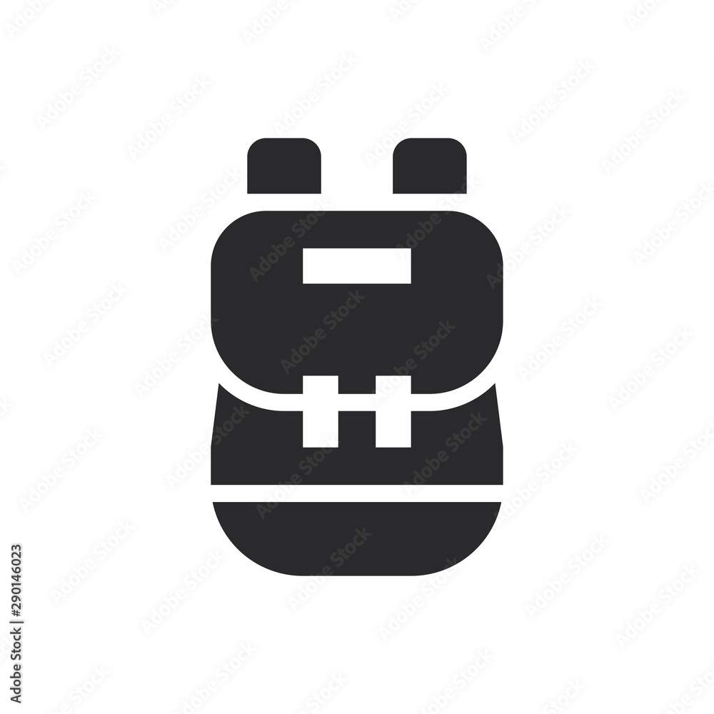Backpack vector icon in modern style for web site and mobile app Backpack vector icon in modern style for web site and mobile app