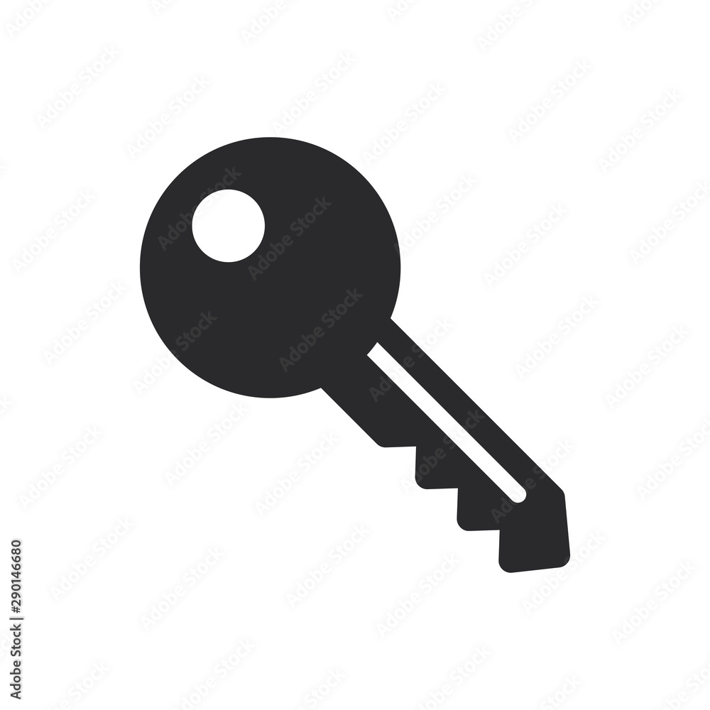 House key vector icon in modern style for web site and mobile app