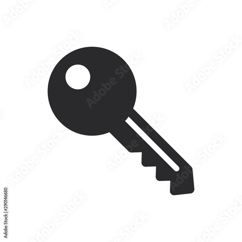 House key vector icon in modern style for web site and mobile app