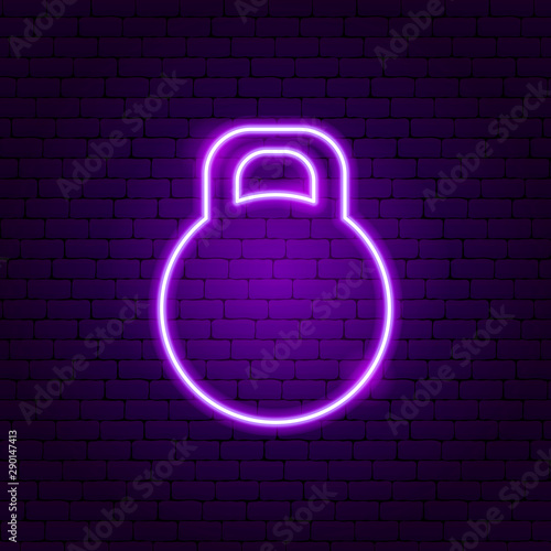 Barbell Neon Sign