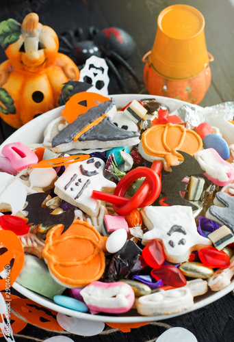 Trick or Treat - Halloween Jack o Lantern candy bowl 