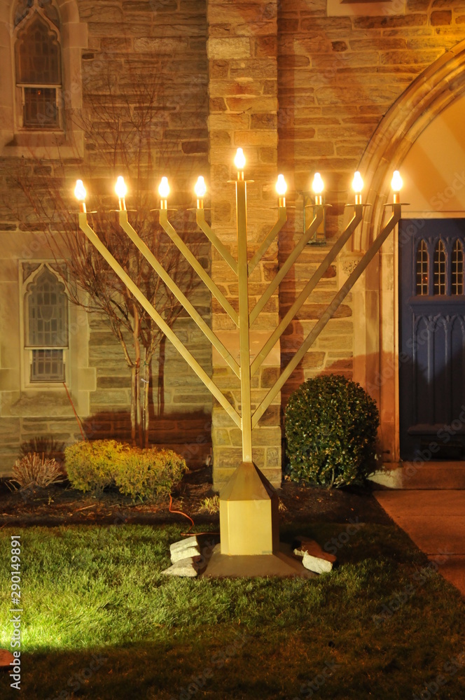 Fototapeta premium chanukkah menorah (vertical)