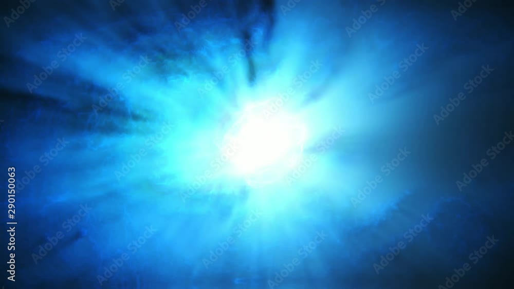 Abstract Blue Background with Moving Rays of Light Abstract Blue Background with Moving Rays of Light