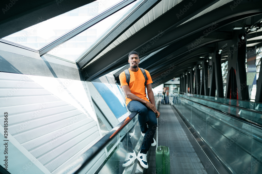 Man at the airport Man at the airport