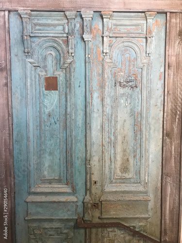 Antique Blue Doors