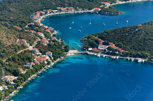 Fototapeta Naklejka Na Ścianę i Meble -  Aerial view of Lastovo island, Croatia