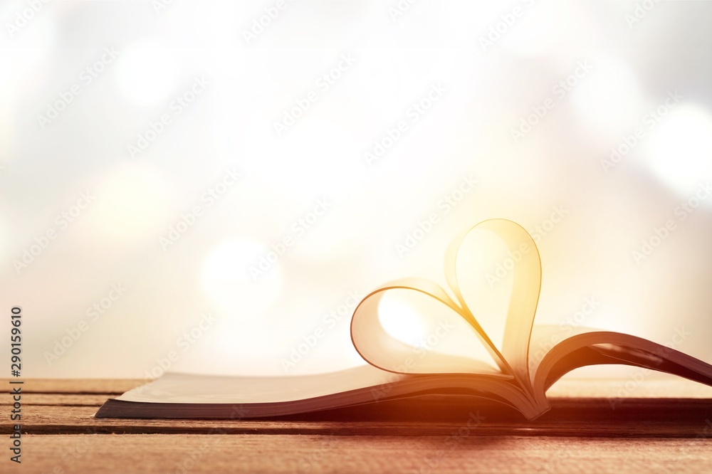 Book heart beach love outdoor literature decoration Book heart beach love outdoor literature decoration