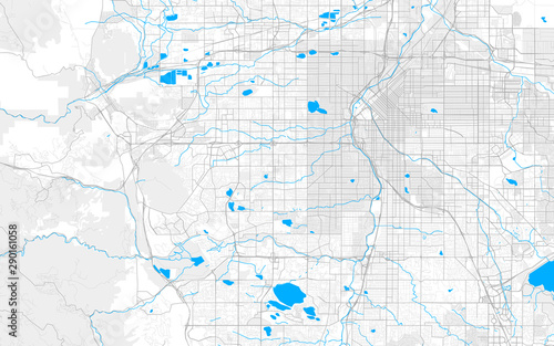 Rich detailed vector map of Lakewood, Colorado, USA