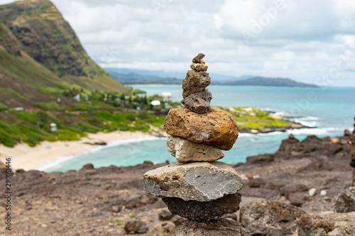 Rock Stack up overlooking the ocean